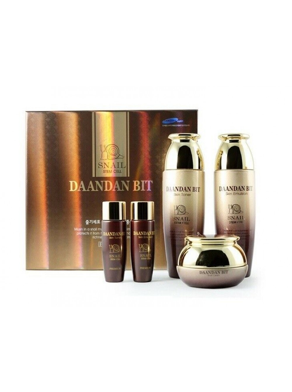 Daandan Bit Набор уходовых средств для лица Premium Snail Stem Cell 3 Set