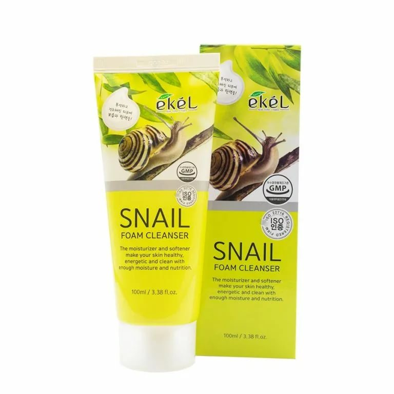 Ekel Пенка для умывания с улиточным муцином - Snail foam cleanser, 100мл