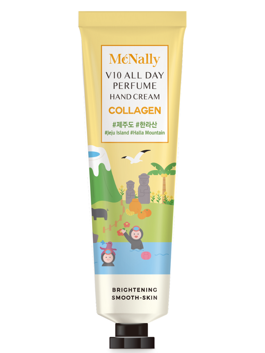 McNally Парфюмированный крем для рук с коллагеном Hand Cream V10 All Day Perfume Collagen, 30 мл