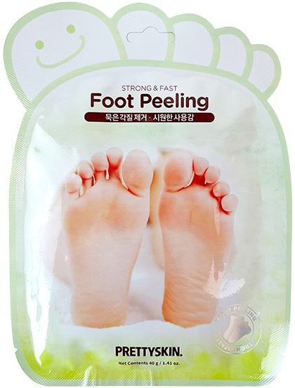 PRETTYSKIN Отшелушивающие пилинг-носочки с комплексом кислот Strong & Fast Foot Peeling