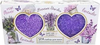 Соль морская для ванн Spa by Lara,160 г + Жемчужины для ванн Spa by Lara «Прованский сад», 100 г