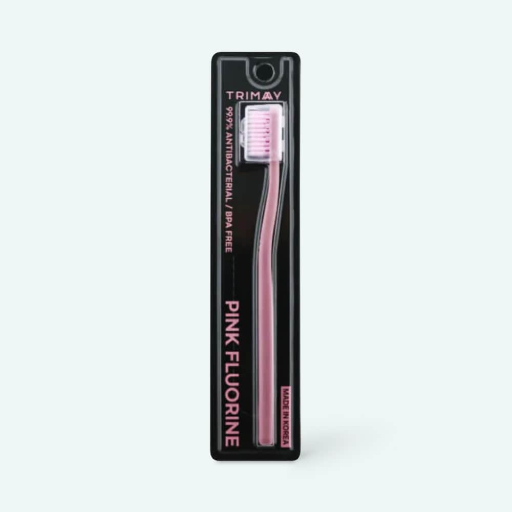 TRIMAY Зубная щетка антибактериальная Pink Fluorine Toothbrush