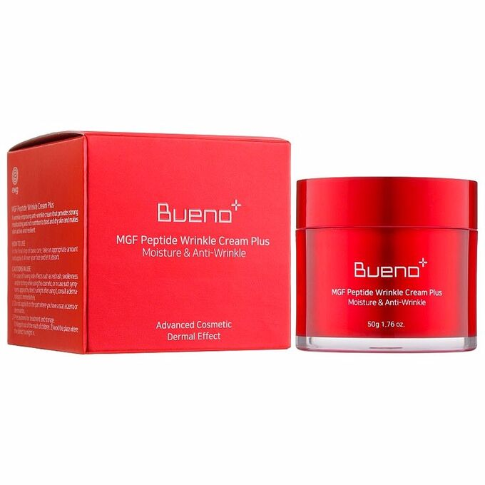 BUENO Крем омолаживающий с пептидами MGF Peptide Wrinkle Cream Plus, 50мл