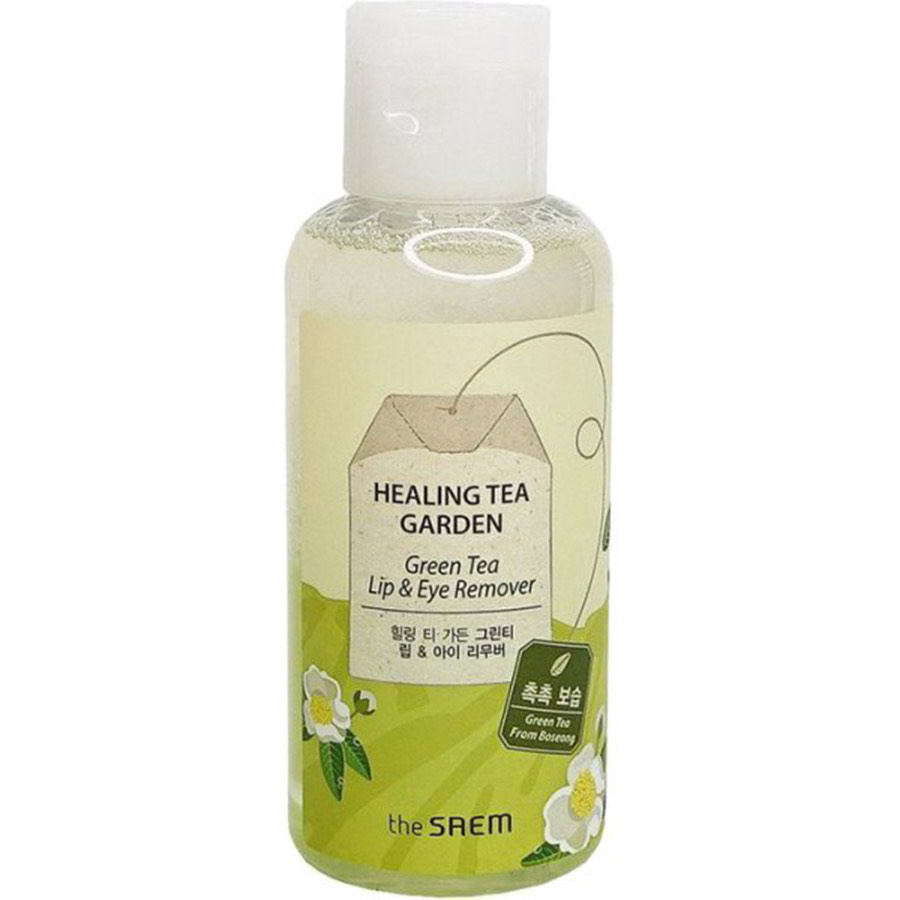 THE SAEM Средство для снятия макияжа с глаз и губ Healing Tea Garden Green Tea Lip & Eye Remover,  150 мл