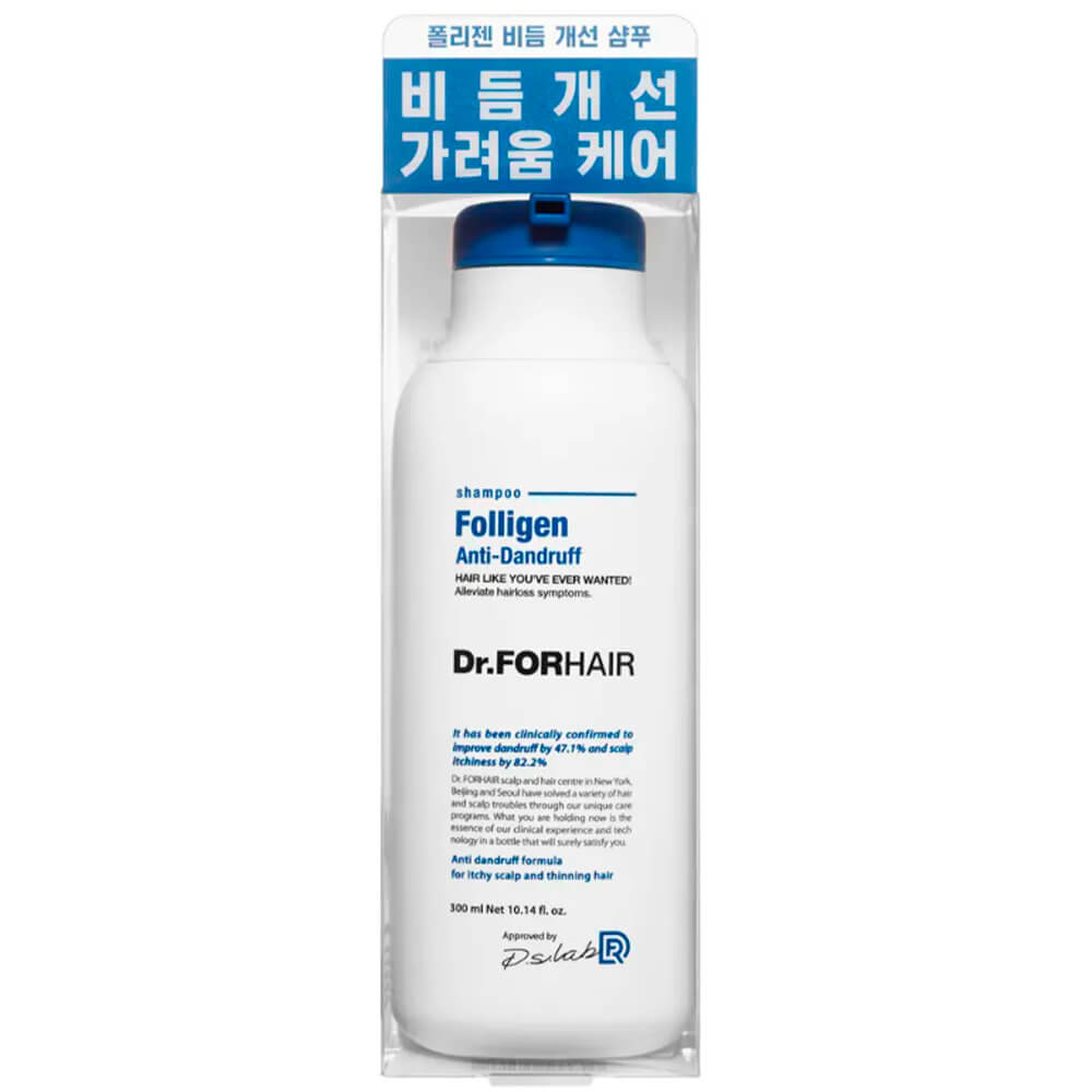 Dr.Forhair Успокаивающий шампунь против перхоти Folligen Anti-Dandruff Shampoo, 300 мл