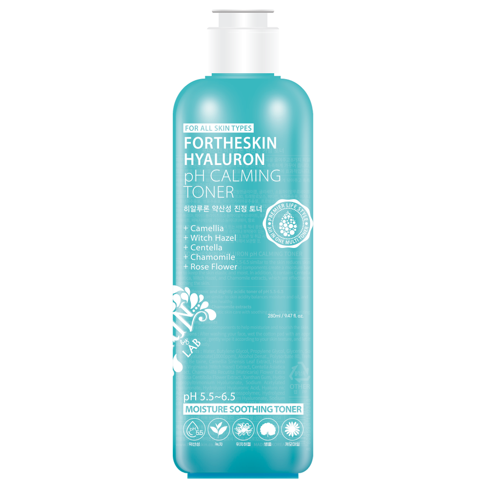 FORTHESKIN Тонер для лица HYALURON Ph CALMING TONER, 280 мл