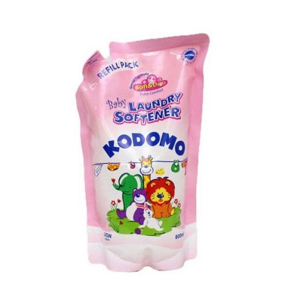 LION Кондиционер для стирки детского белья Kodomo Baby Laundry Softener (запаска), 800 мл
