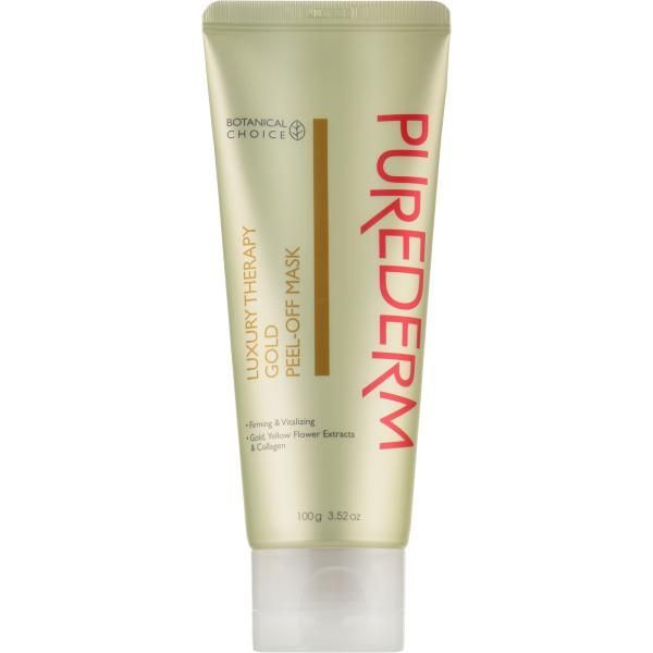 PUREDERM Маска-пленка с золотом Peel Off Mask Luxury Therapy Gold