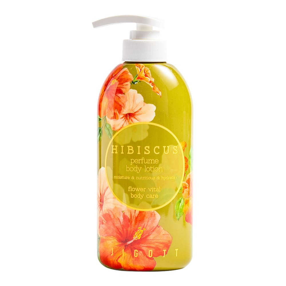 JIGOTT Лосьон для тела ПАРФЮМИРОВАННЫЙ/ГИБИСКУС HIBISCUS PERFUME BODY LOTION, 500 мл