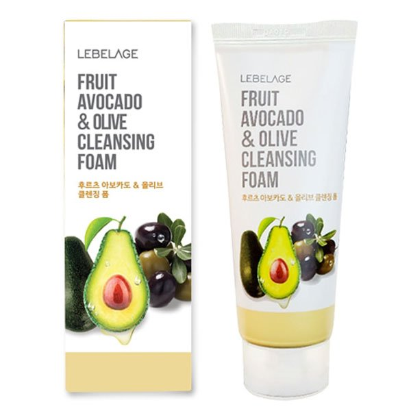 LEBELAGE Пенка для умывания АВОКАДО / ОЛИВА Fruit Avocado / Olive Cleansing, 100 мл