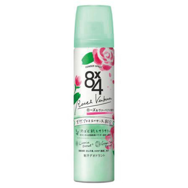 KAO Дезодорант-антиперспирант спрей-пудра, аромат роз и вербены, 8x4 POWDER SPRAY, 50 г