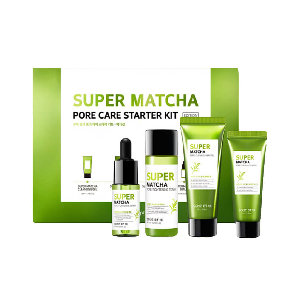 Some By Mi Super Matcha Pore Care Starter Kit Набор миниатюр для сужения пор с чаем матча