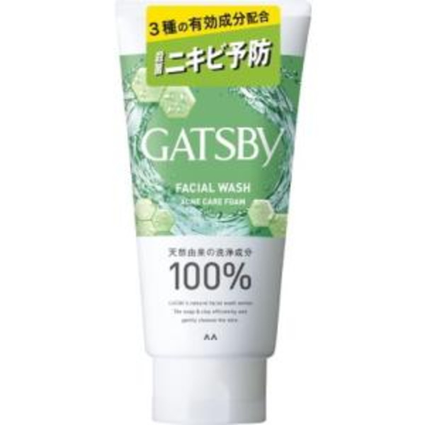 Mandom Крем-пенка для жирной кожи, с цитрусовым ароматом - Gatsby facial wash, 130г