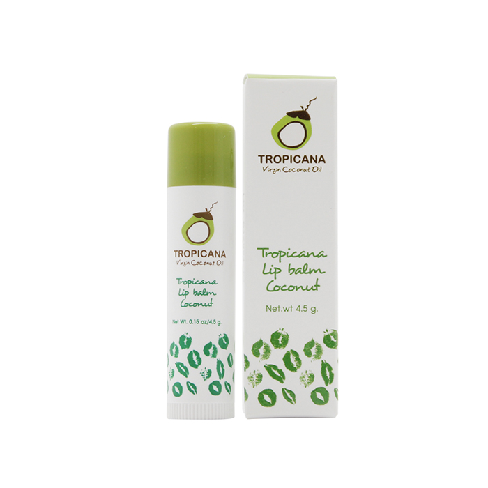 TROPICANA Бальзам для губ КОКОСОВЫЙ АРОМАТ Lip balm Coconut, 4,5 гр