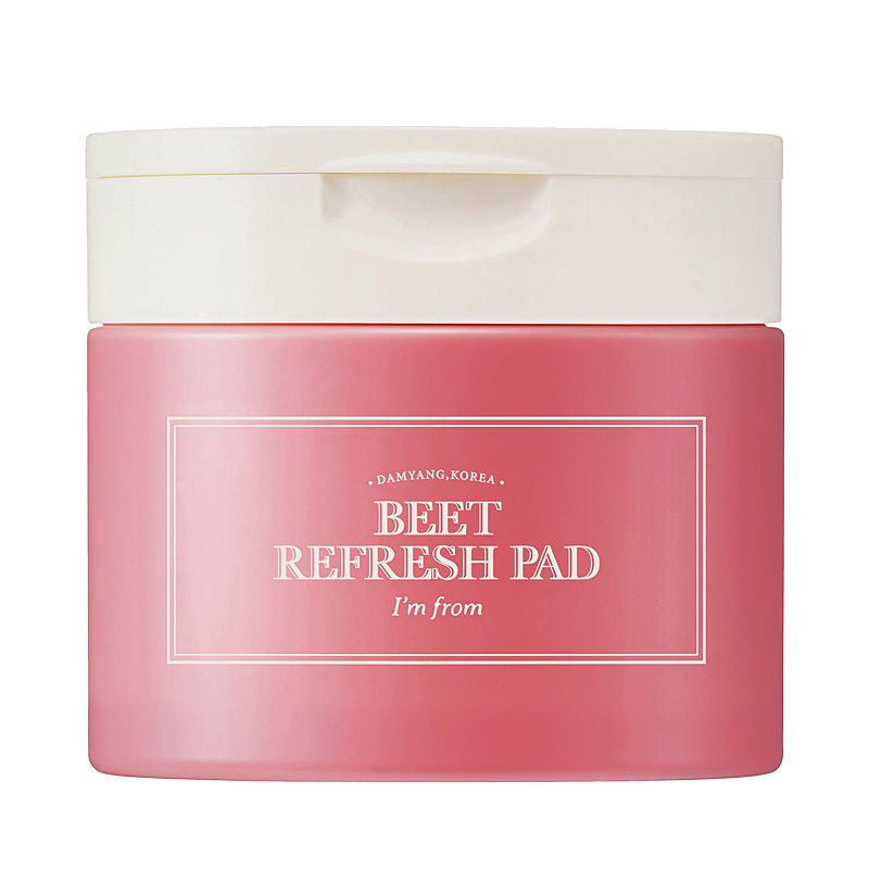 I'M FROM Пэды для лица с экстрактом красной свеклы  Beet Refresh Pad, 60шт