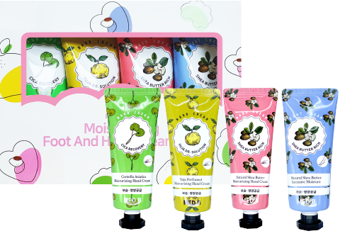 MED B Набор кремов для рук и ног УВЛАЖНЕНИЕ Moisturizing Foot and Hand Cream Set, 70 мл х 4 шт