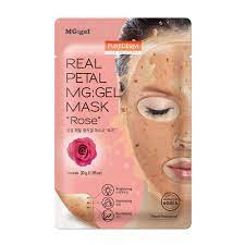 Purederm Гидрогевая маска с розой REAL PETAL MASK ROSE, 30мл