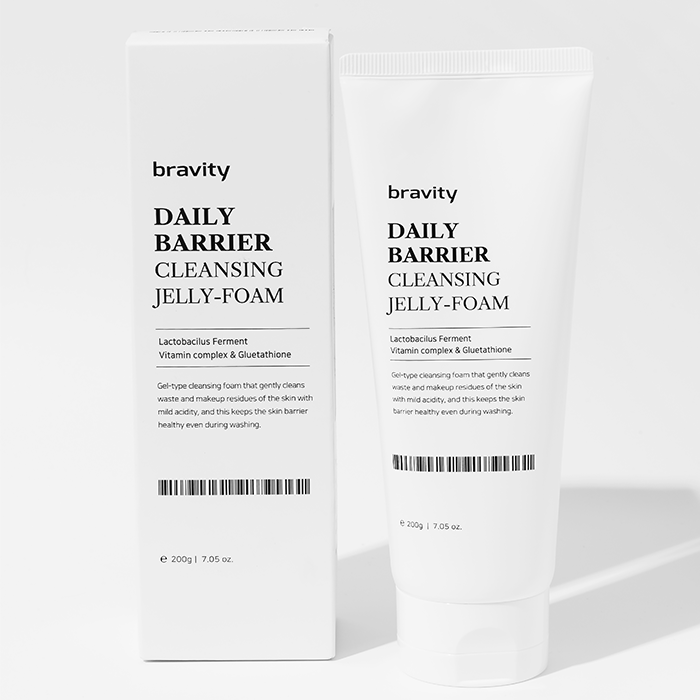 Matrigen Очищающая пенка для лица Bravity Daily Barrier Cleansing Jelly Foam, 200 г