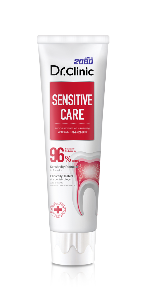 DR.CLINIC Зубная паста БЕРЕЖНЫЙ УХОД ДЛЯ ЧУВСТВИТЕЛЬНЫХ ЗУБОВ Sensitive Care, 125 г