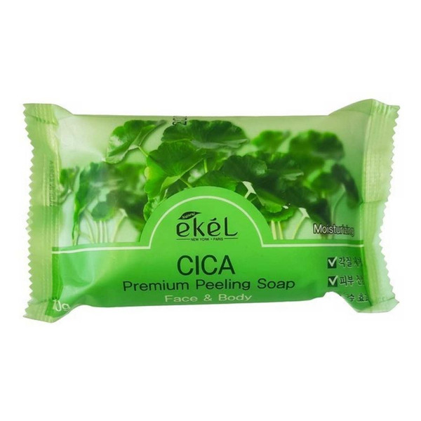 EKEL Мыло косметическое с экстрактом центеллы Peeling Soap Cica, 150 г