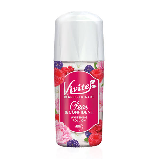 Vivite Дезодорант Clear Confident White Deo Roll On, 45мл