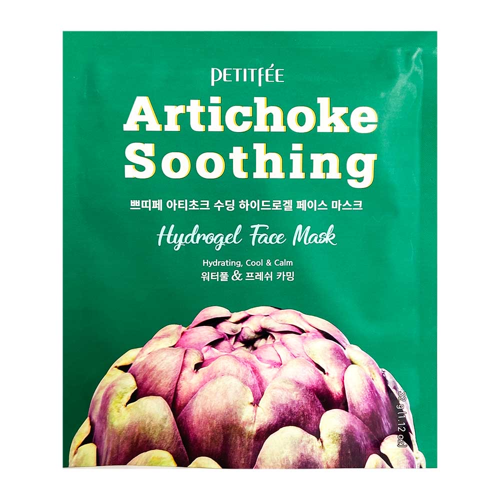 PETITFEE Гидрогелевая маска с артишоком Artichoke Soothing Hydrogel Face Mask