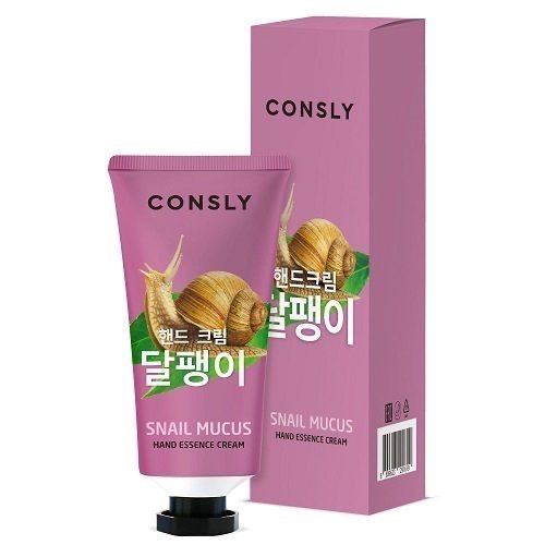 Consly Крем-сыворотка для рук с муцином улитки - Snail hand essence cream, 100мл