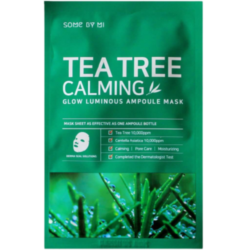 Some By Mi Маска тканевая с чайным деревом - Glow tea tree calming luminous ampoule mask, 25г