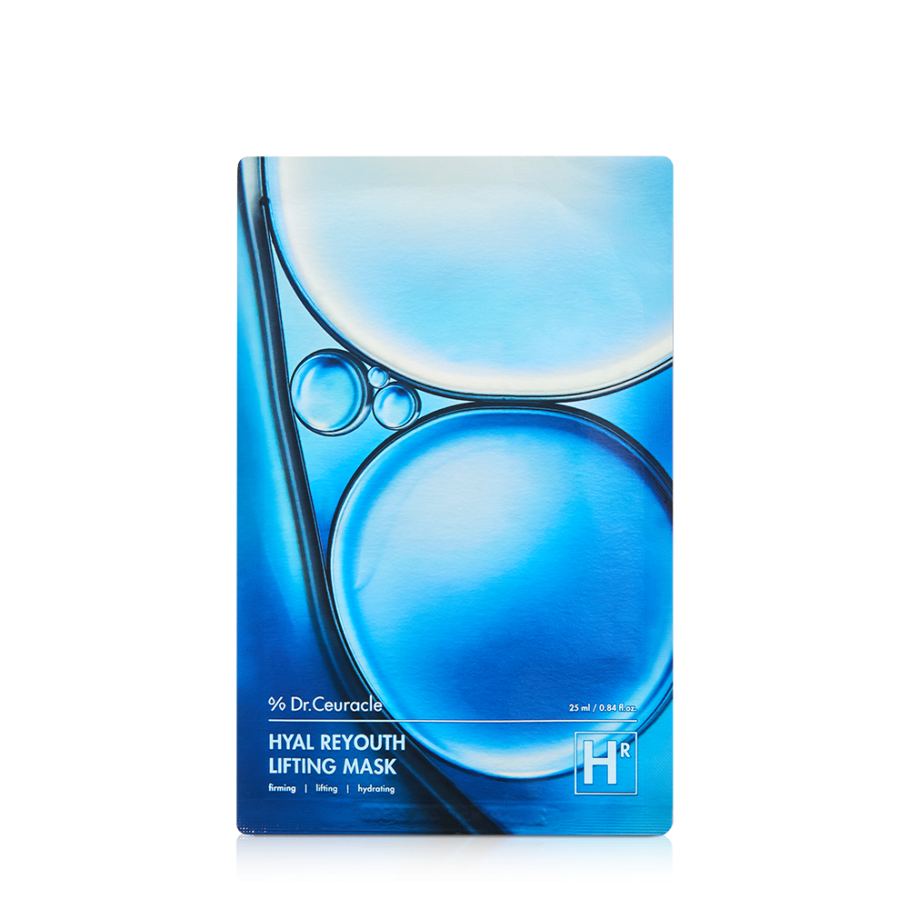 DR. CEURACLE Маска для лица тканевая ПОДТЯГИВАЮЩАЯ Hyal Reyouth lifting mask, 1шт