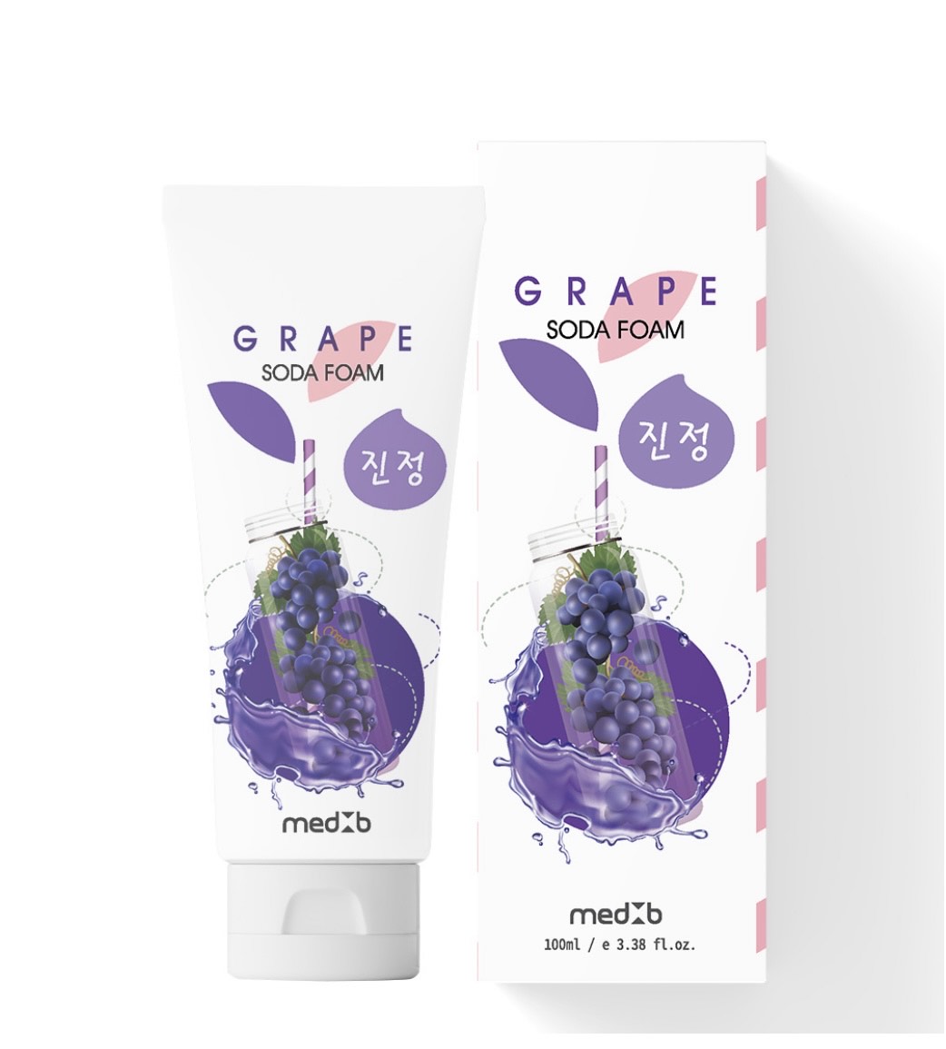 MED B Пенка для лица ПИЩЕВАЯ СОДА / ВИНОГРАД Grape Soda Foam, 100 мл