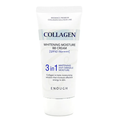 Enough Крем BB с морским коллагеном  - Сollagen 3 in1 whitening moisture BB сream SPF47/PA+++, 50г