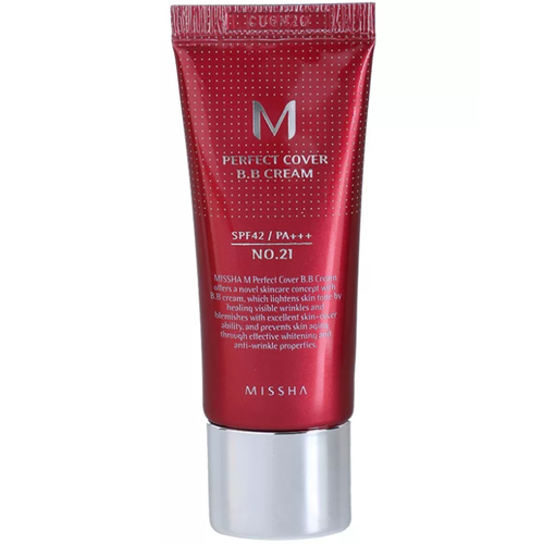 MISSHA BB крем для лица Perfect cover bb cream SPF42/PA+++ №21, 20мл