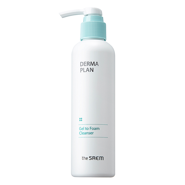 THE SAEM Гель-пенка для умывания Derma Plan Gel to Foam Cleanser, 180 мл