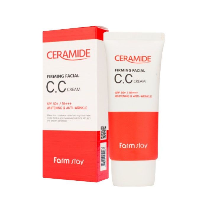 FarmStay CC крем укрепляющий с керамидами Ceramide Firming Facial CC Cream, 50гр