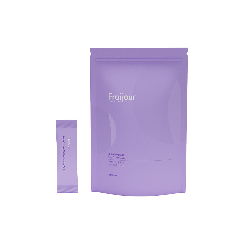 Fraijour Укрепляющая энзимная пудра КОЛЛАГЕН / РЕТИНАЛЬ Retin-Collagen 3D Core Powder Wash