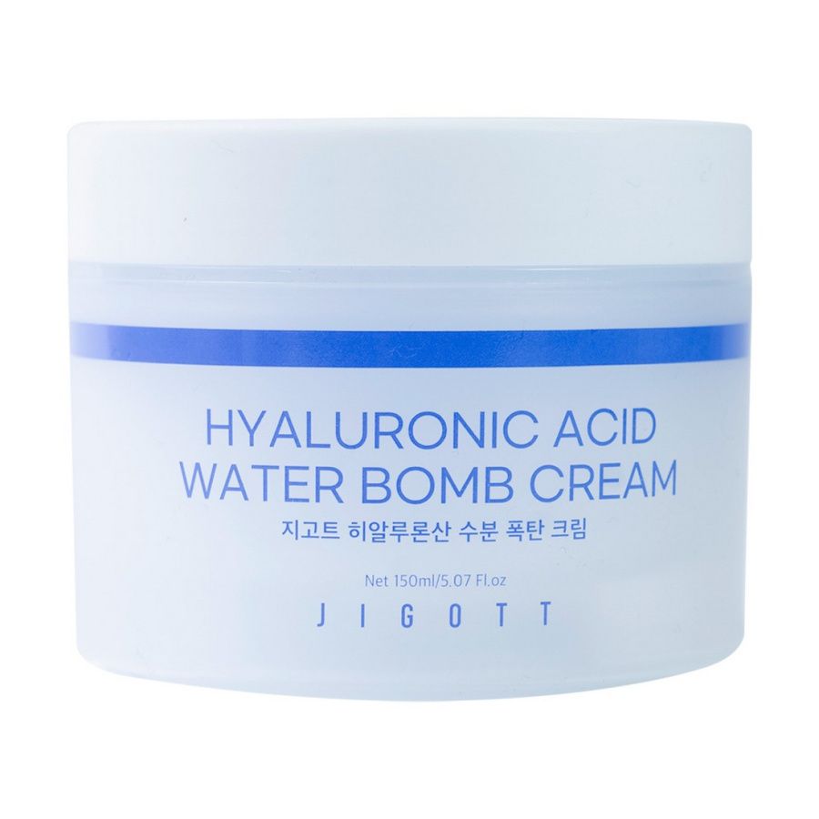 JIGOTT КРЕМ ДЛЯ ЛИЦА УВЛАЖНЯЮЩИЙ С ГИАЛУРОНОВОЙ КИСЛОТОЙ HYALURONIC ACID WATER BOMB CREAM, 150 МЛ