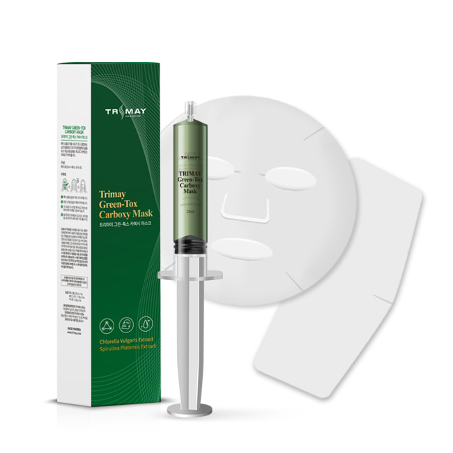 TRIMAY Омолаживающая детокс-маска для карбокситерапии Green-Tox Carboxy Mask