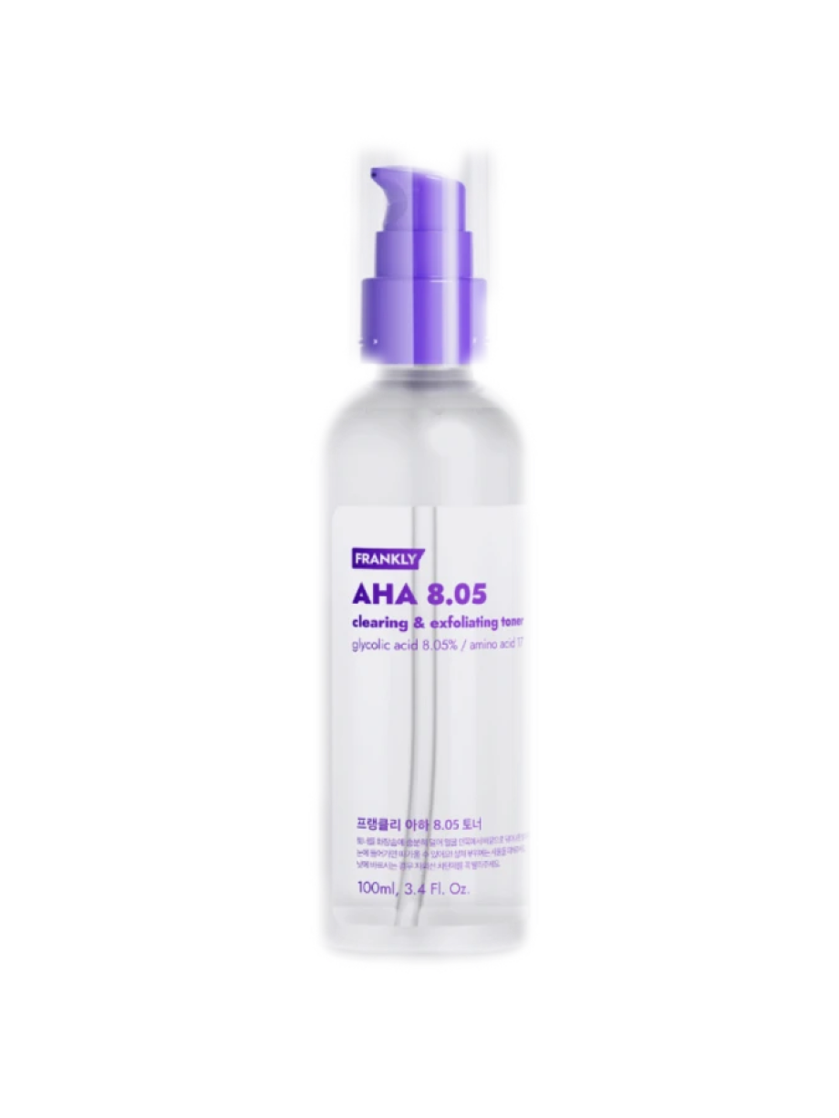 FRANKLY Обновляющий тонер с АНА кислотами AHA 8.5 Clearing&Exfoliating Toner, 100 мл