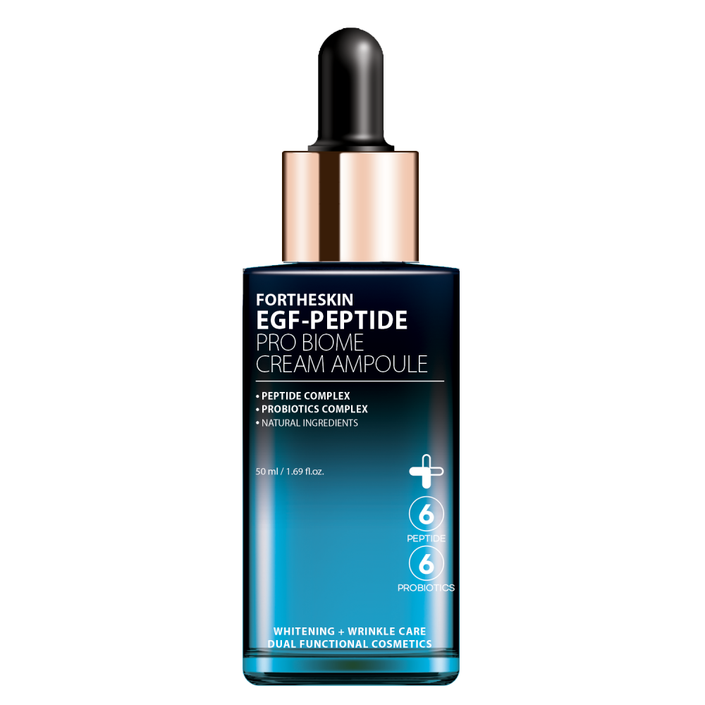 FORTHESKIN Крем-сыворотка для лица АНТИВОЗРАСТНАЯ FORTHESKIN EGF-PEPTIDE PRO BIOME CREAM AMPOULE, 50 мл