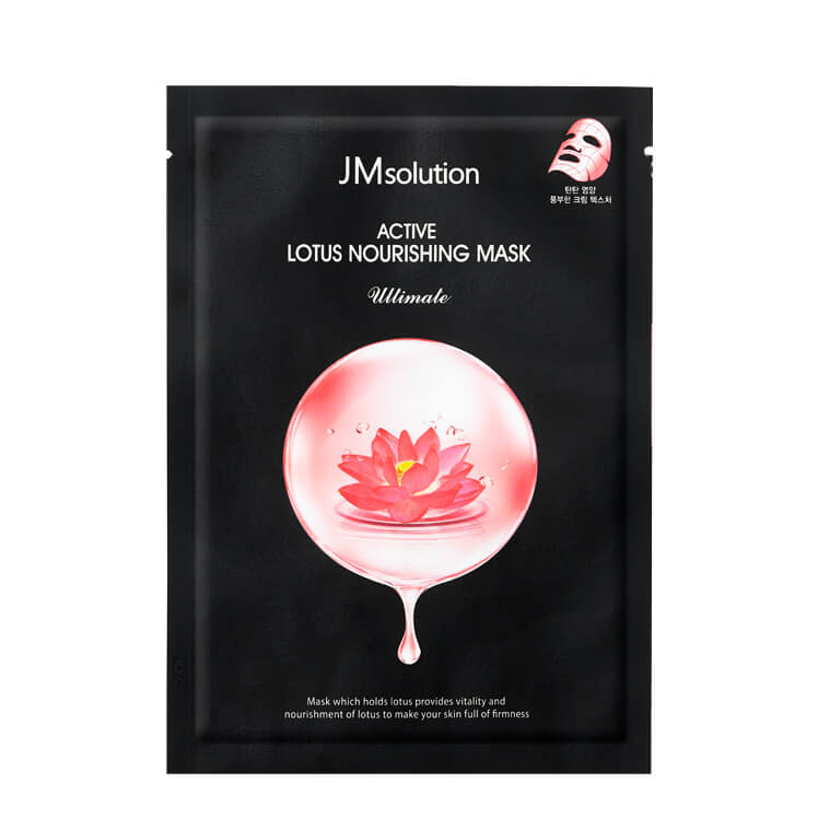 JMsolution Маска тканевая с кремовой сывороткой - Active lotus nourishing mask ultimate, 30мл