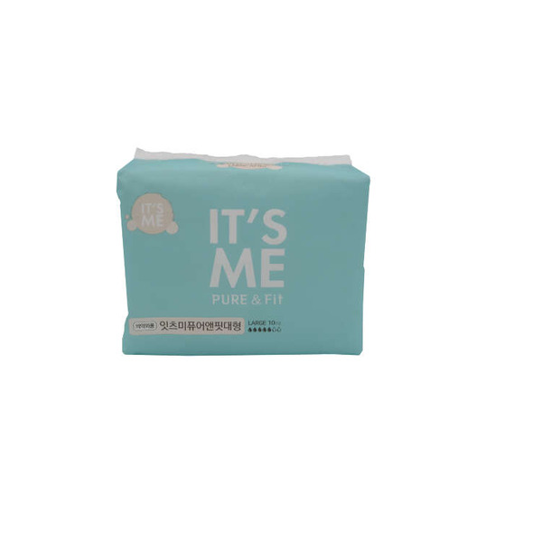 It's Me Прокладки женские гигиенические с крылышками, 4 капли, Pure & Fit pads large, 10 шт.