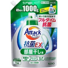 KAO Attack Жидкое средство для стирки с антибактериальным эффектом, 1000 г