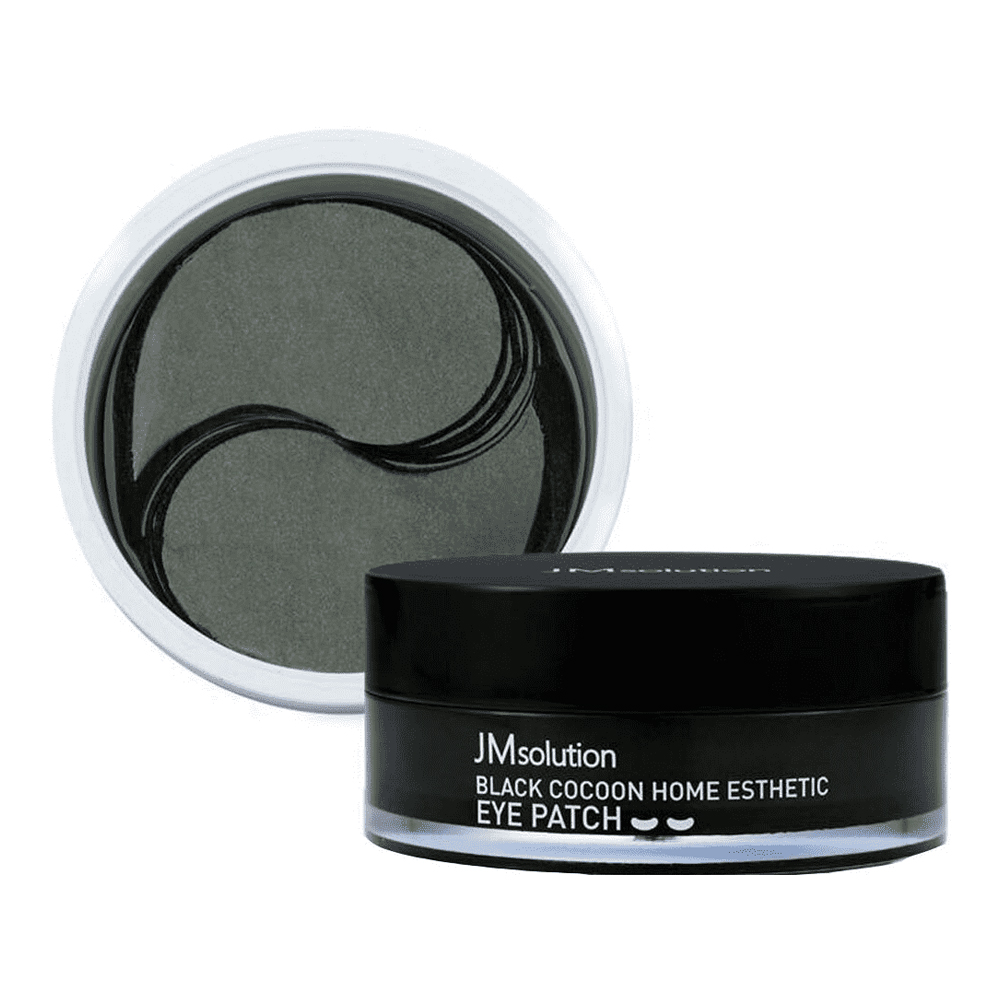JMsolution Гидрогелевые патчи с протеинами шёлка и углём Black Cocoon Home Esthetic Eye Patch