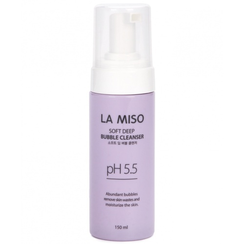 La Miso Пенка кислородная для глубокого очищения PH 5.5 – Soft deep bubble cleanser, 150мл