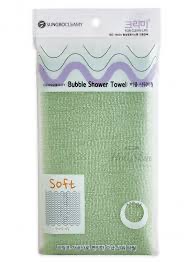 SUNG BO CLEAMY Мочалка для душа Sense Shower Towel, 1 шт (28 см х 95 см)
