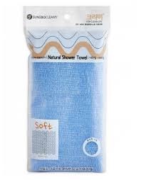 SUNG BO CLEAMY Мочалка для душа Eco Corn Shower Towel, 1 шт, 250 мм х 1000 мм