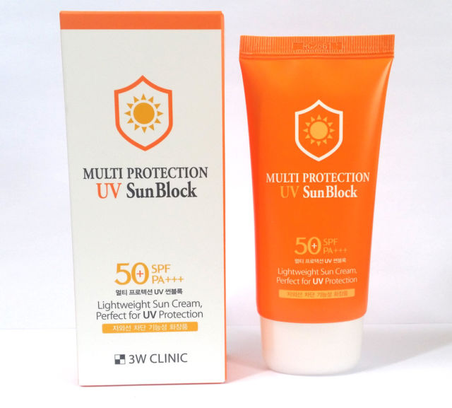 3W Clinic Солнцезащитный крем Multi portection UV Sun Block SPF 50+ PA +++