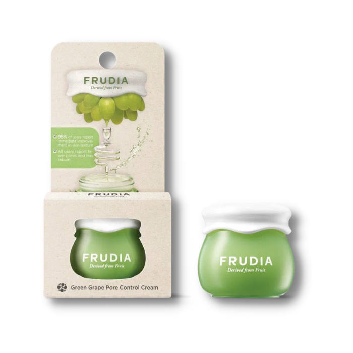 Frudia Крем для лица себорегулирующий с виноградом (маленький) - Green grape pore control cream, 10г