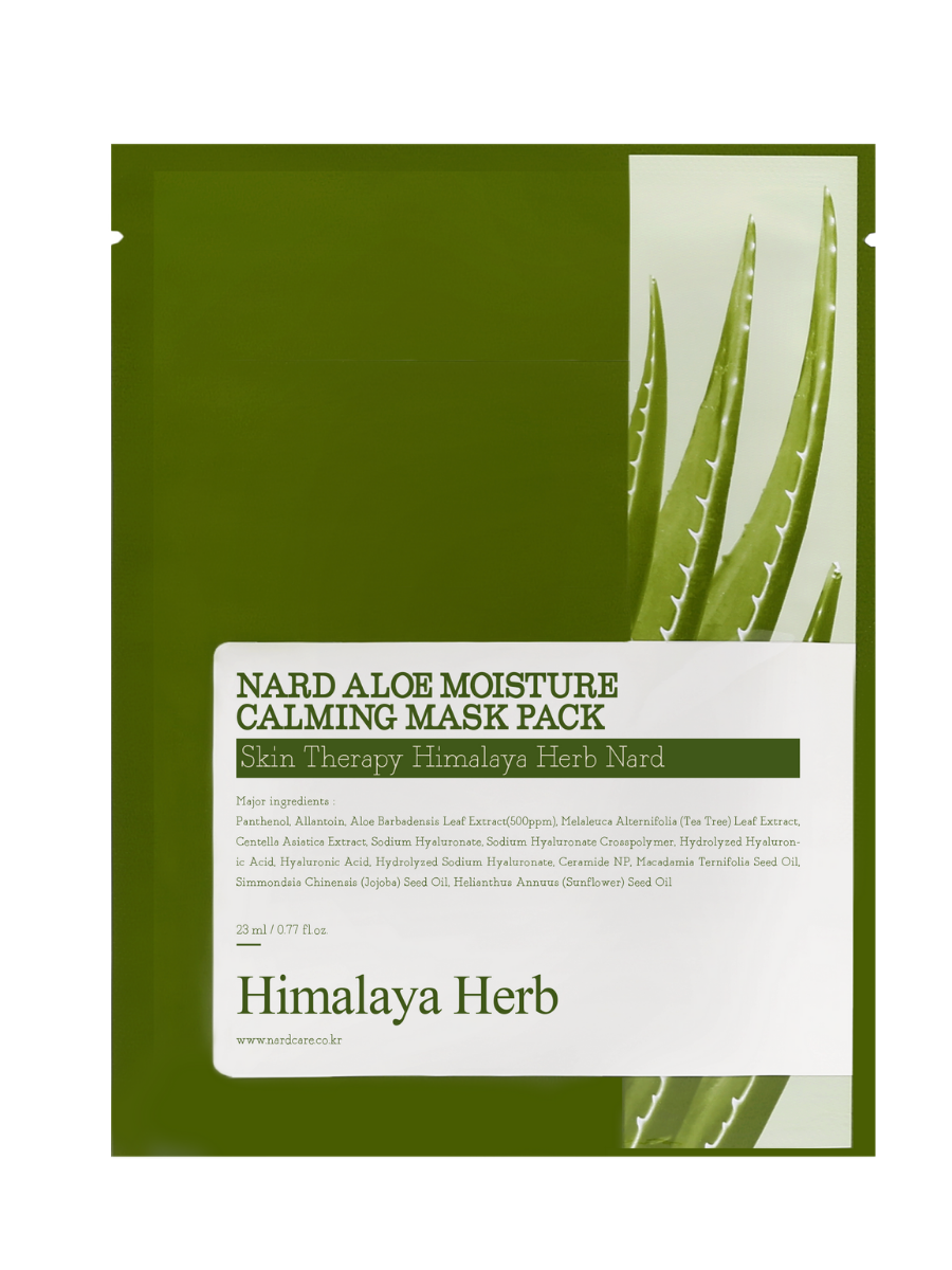 NARD Маска тканевая увлажняющая с экстрактом алоэ ALOE MOISTURE CALMING MASK PACK