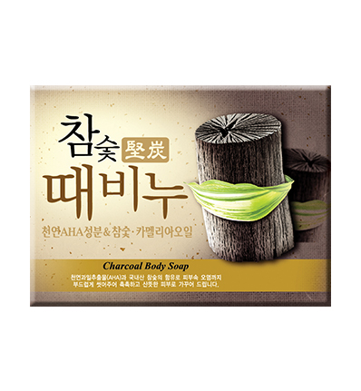 MUKUNGHWA Мыло для тела и лица ДРЕВЕСНЫЙ УГОЛЬ Charcoal Body Soap, 100гр